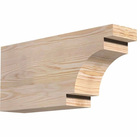 Ekena Millwork Mediterranean Rough Sawn Rafter Tail, Douglas Fir, 4"W x 8"H x 18"L RFT04X08X18MED00RDF